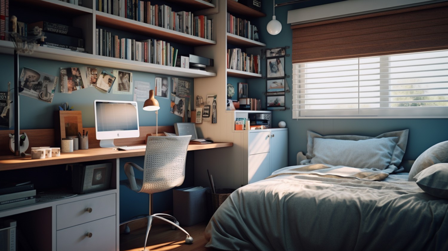 pokoj nastolatki z biurkiem